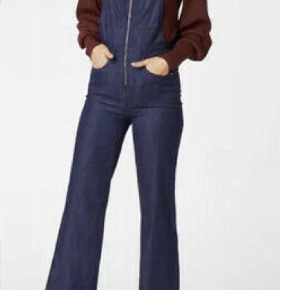 Zip front trouser overalls size Small (27)